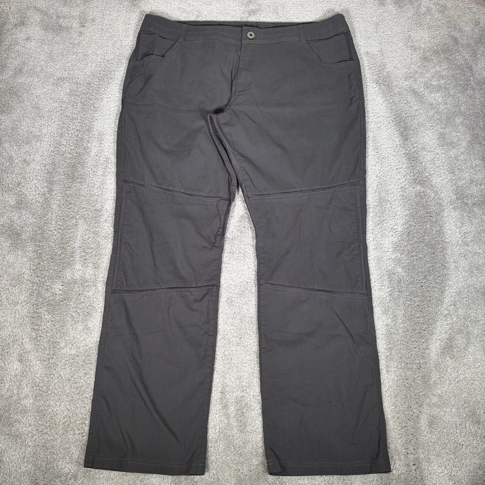 Kuhl Free Radikl Pants Mens 42x32 Gray Stretch Lightweight Cargo Hiking Outdoors